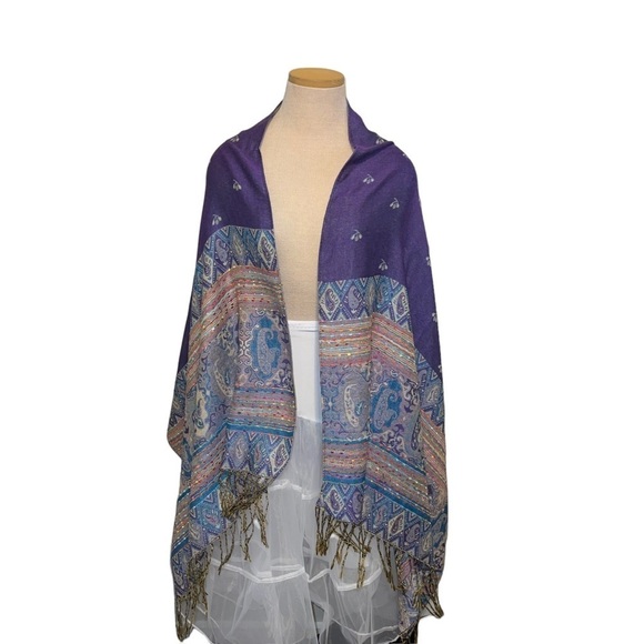 Woman Scarf 100% Cashmere - Picture 1 of 4